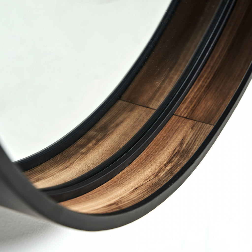 Miroir en bois noir et marron | Vical Aimar