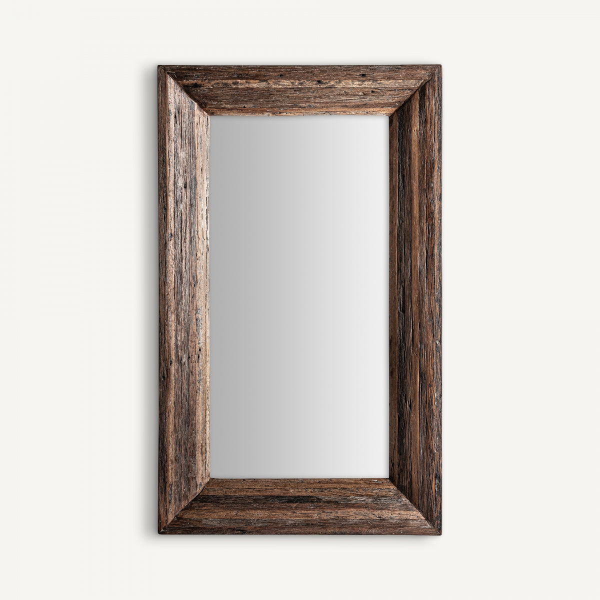 Miroir en bois tropical marron | Vical Toigne
