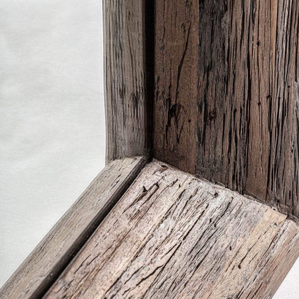 Miroir en bois tropical marron | Vical Toigne