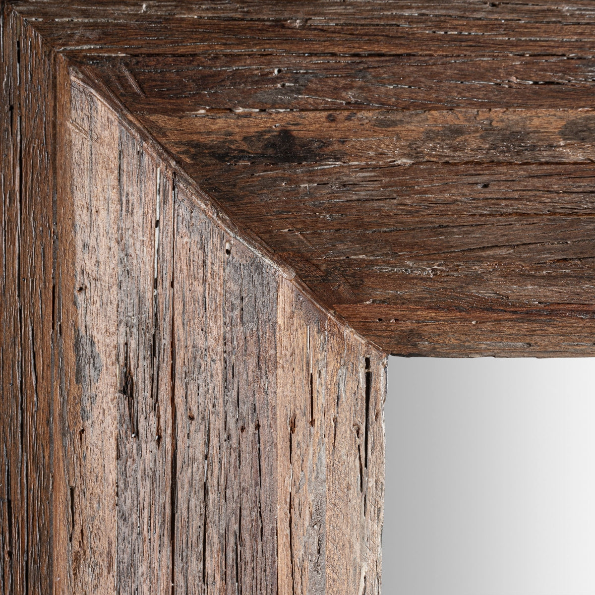 Miroir en bois tropical marron | Vical Toigne