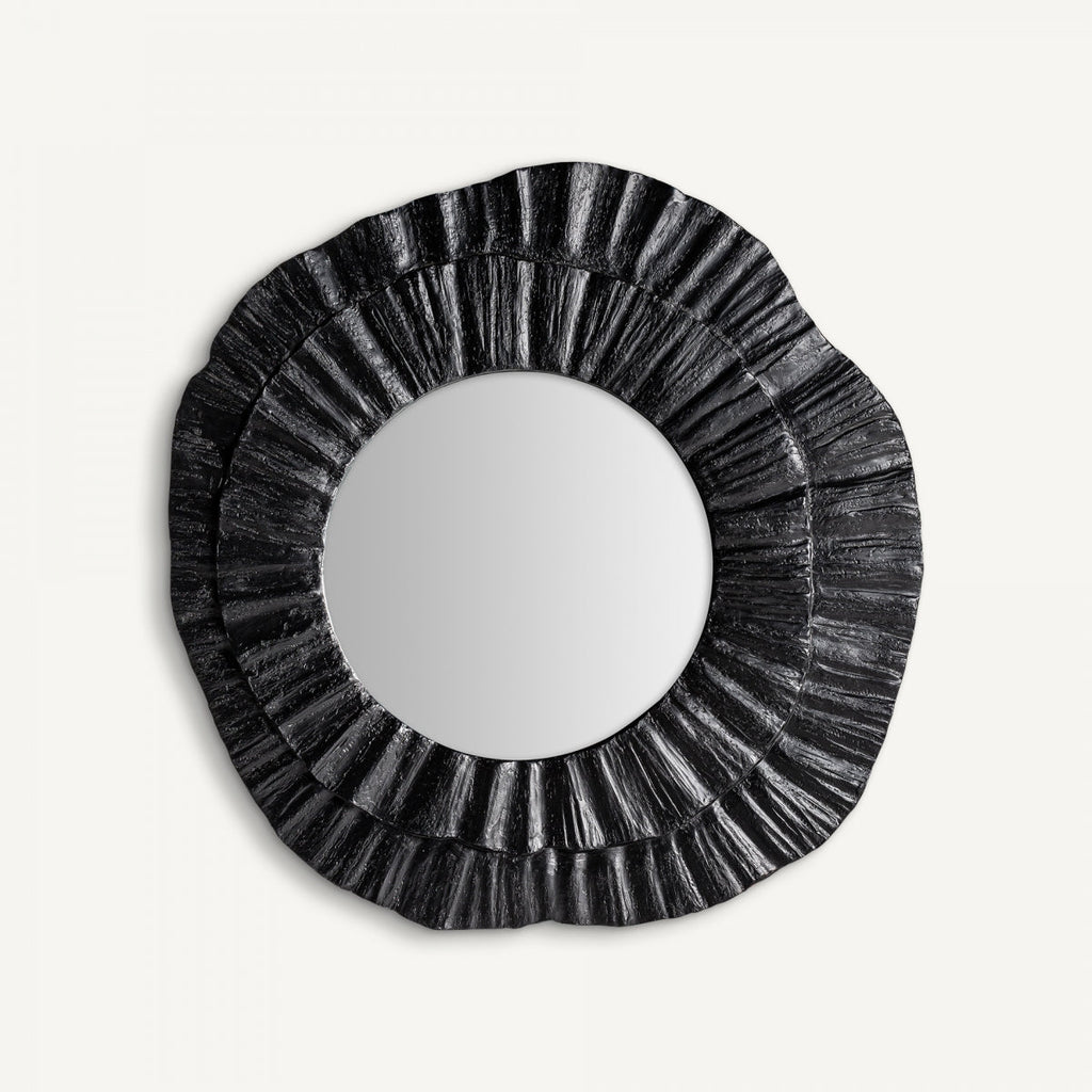 Miroir en résine noire | Coquille Vicale