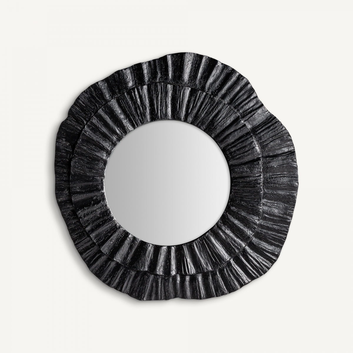 Miroir en résine noire | Coquille Vicale