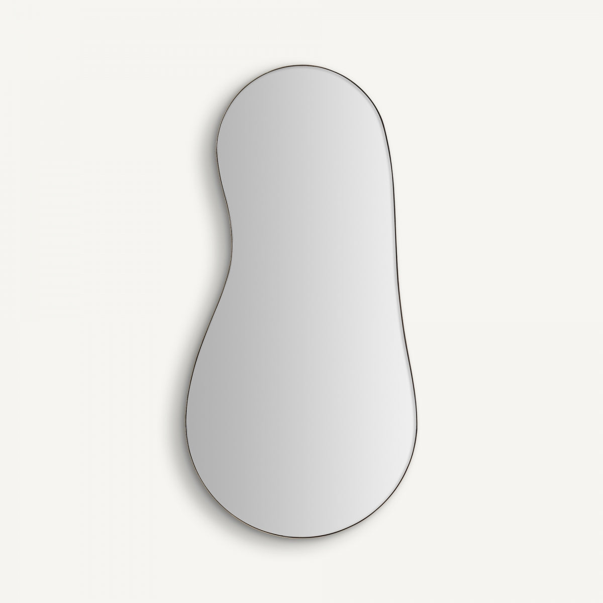Miroir organique en laiton doré | Chute Vicale