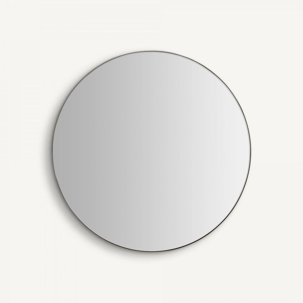 Miroir rond en laiton doré | Chute Vicale