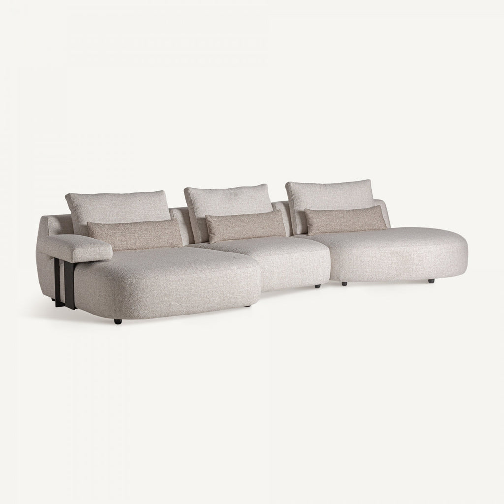 Module d'angle gauche modulable blanc cassé | Ailes VICAL