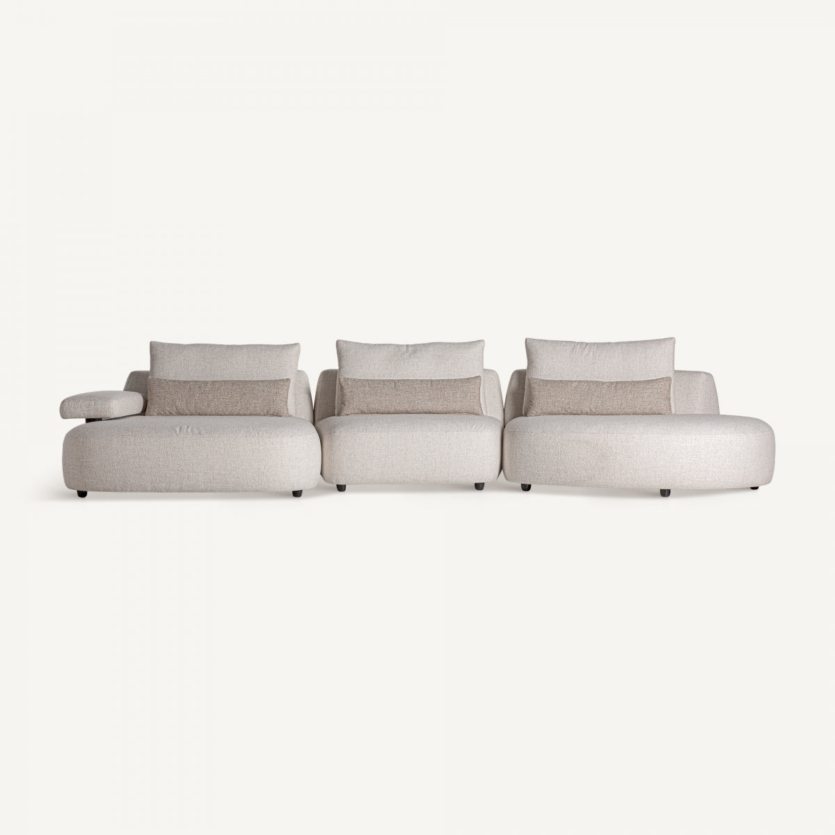 Module d'angle gauche modulable blanc cassé | Ailes VICAL