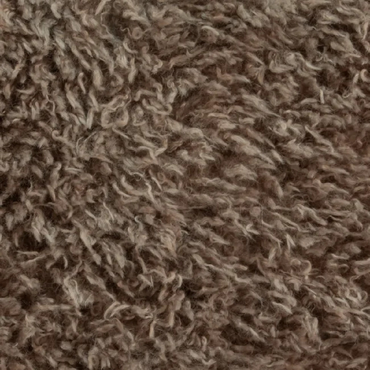 Fauteuil d'appoint en tissu molletonné marron | Dôme Déco Tate
