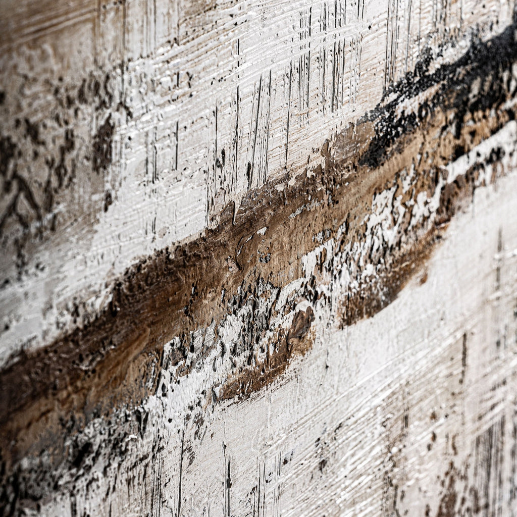 Tableau abstrait marron et beige | Vical Atif