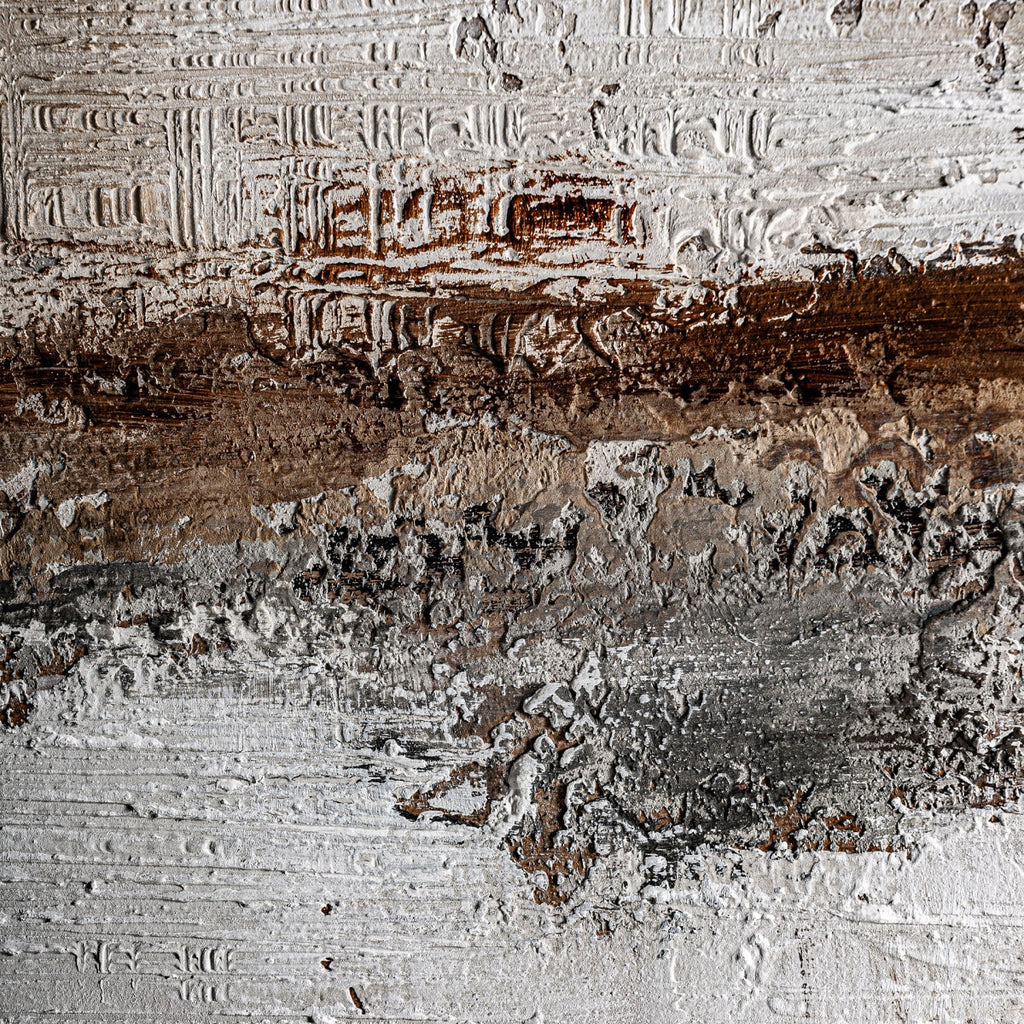 Tableau abstrait marron et beige | Vical Atif