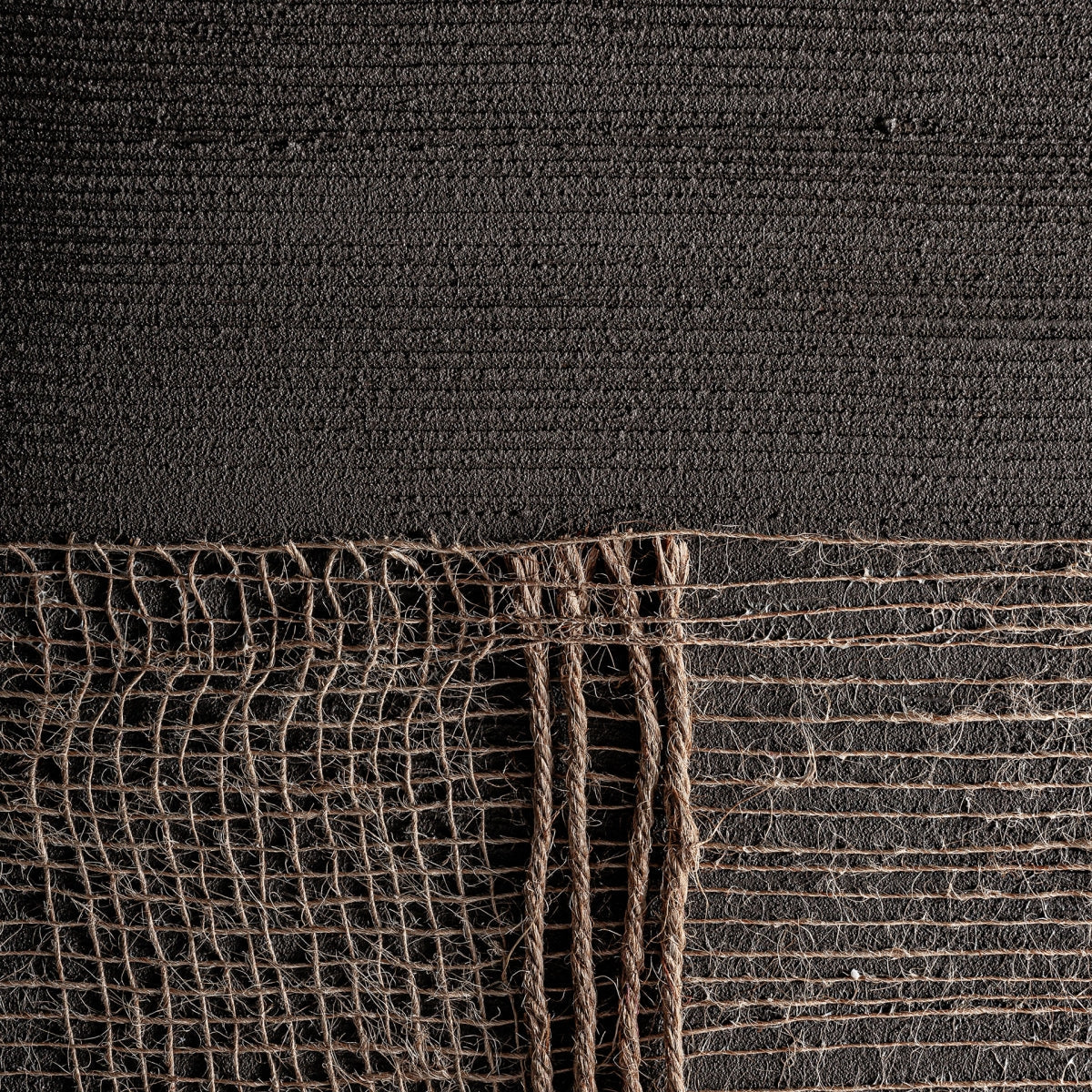 Tableau abstrait marron et gris | Vical Aslan