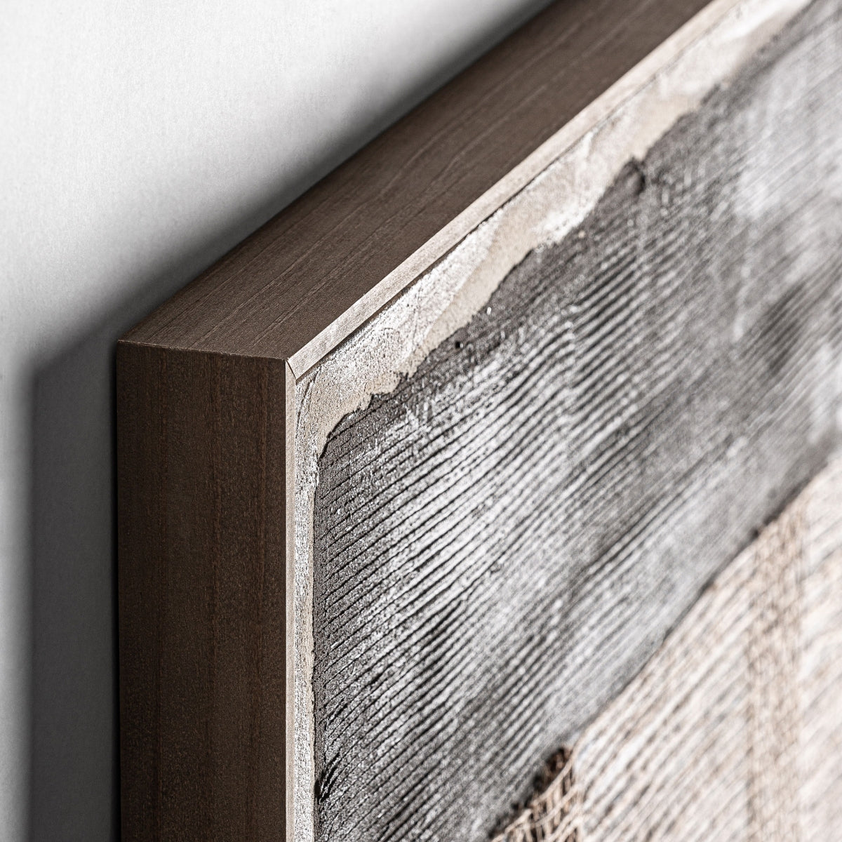 Tableau abstrait marron et gris | Vical Aslan
