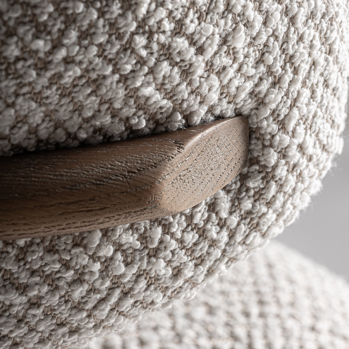 Tabouret de bar en tissu beige | Gerbe Vical